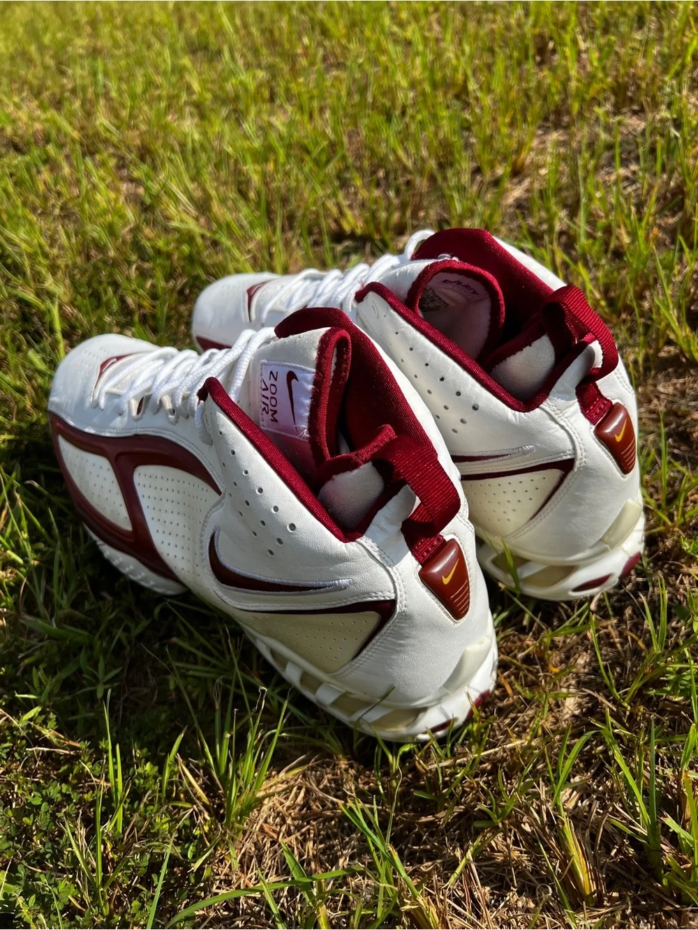 CLEAN Vintage Nike size 15 Mens Air Zoom Blade II 2 Turf Trainer Red shoes